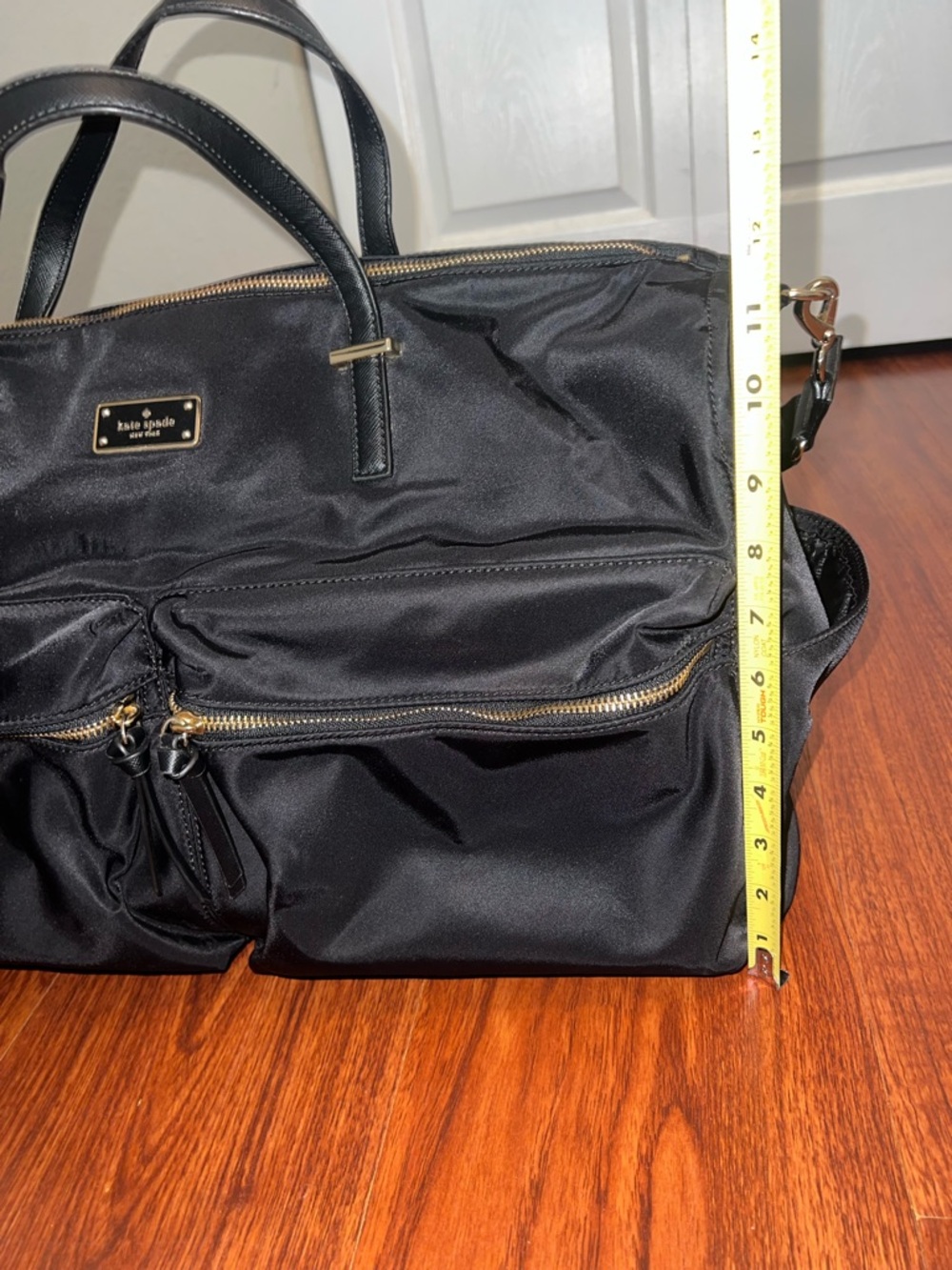 kate spade Black Nylon Duffel with Dual Front Zipper Pockets - Picture 9 of 9